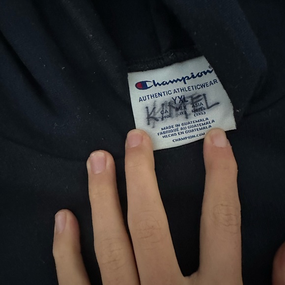 Champion hoodie navy blue size youth xl - Picture 1 of 2